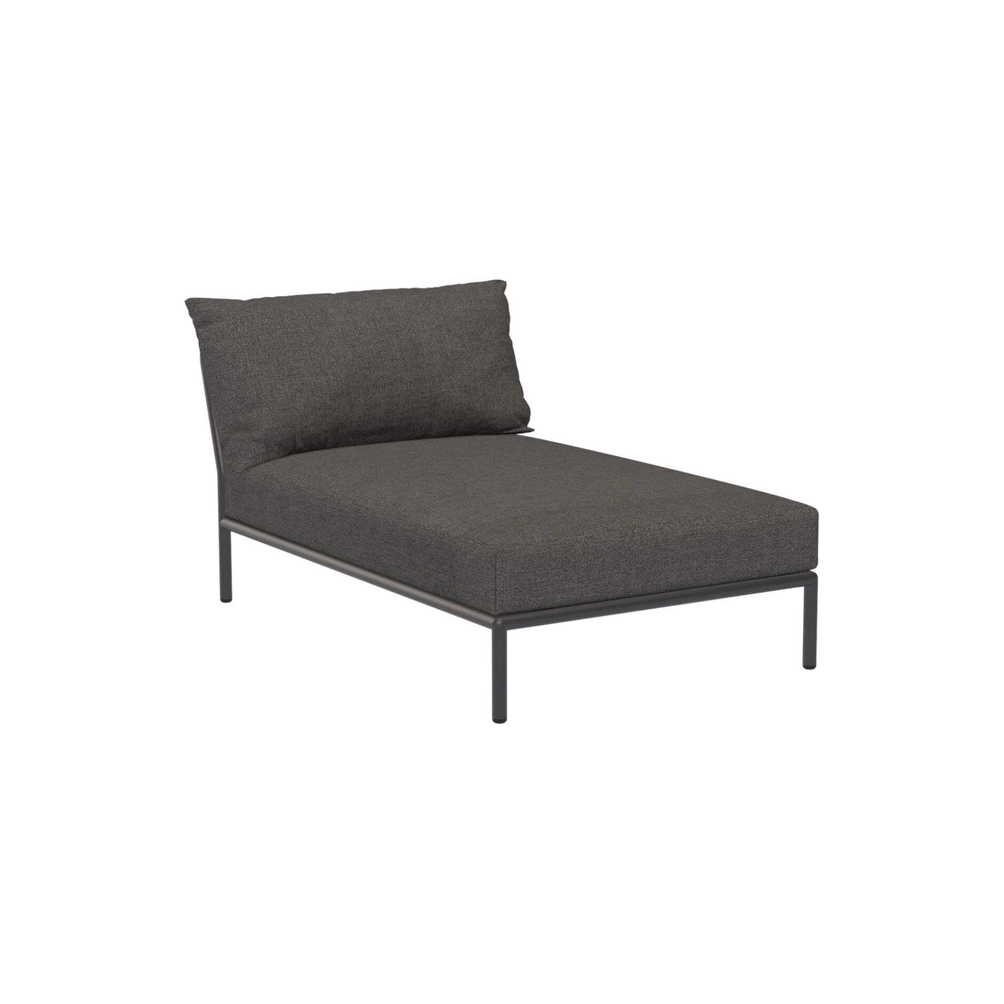 LEVEL2 Chaiselong, Basic dark grey