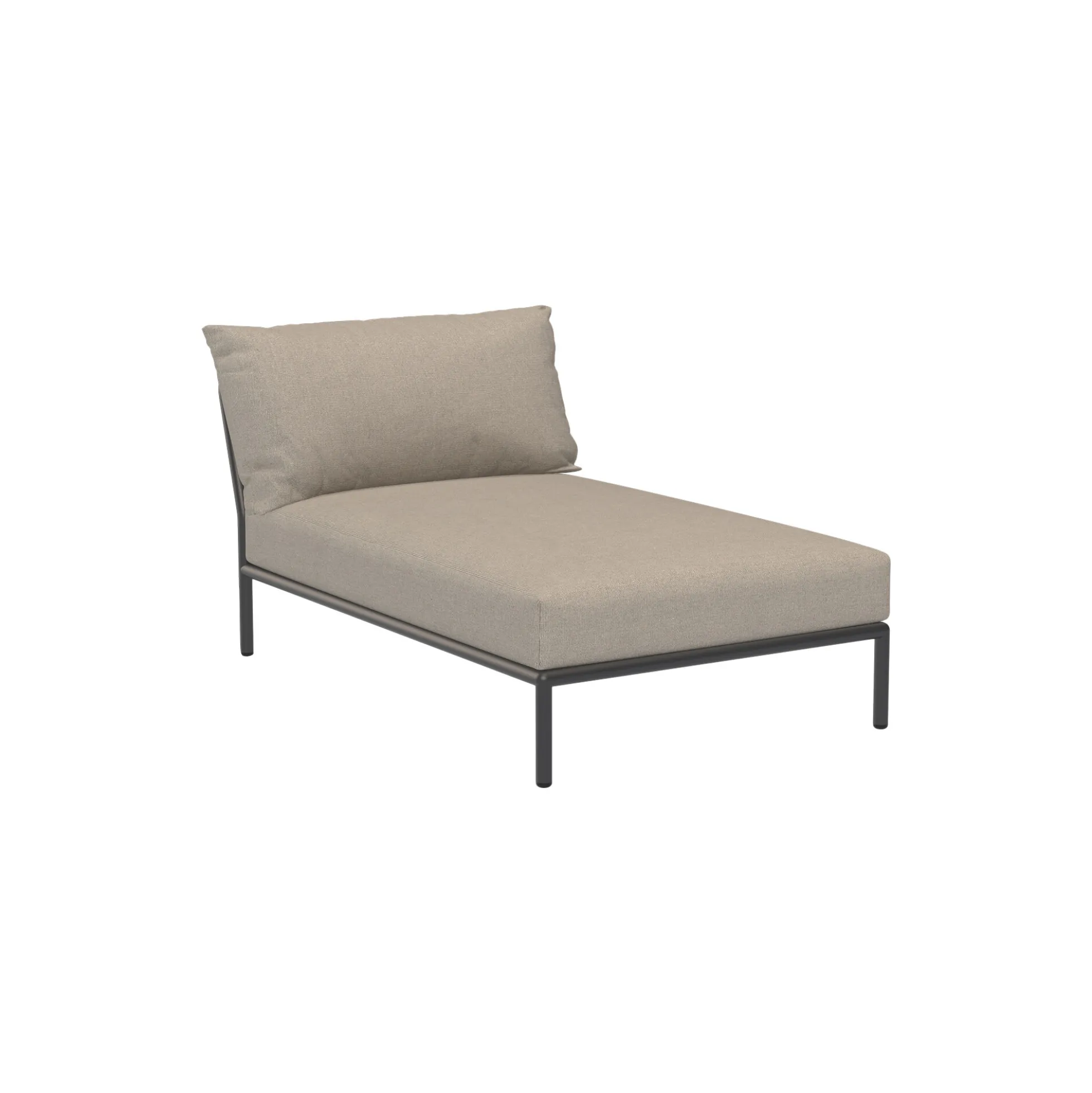 LEVEL2 Chaiselong, Sunbrella Heritage ash