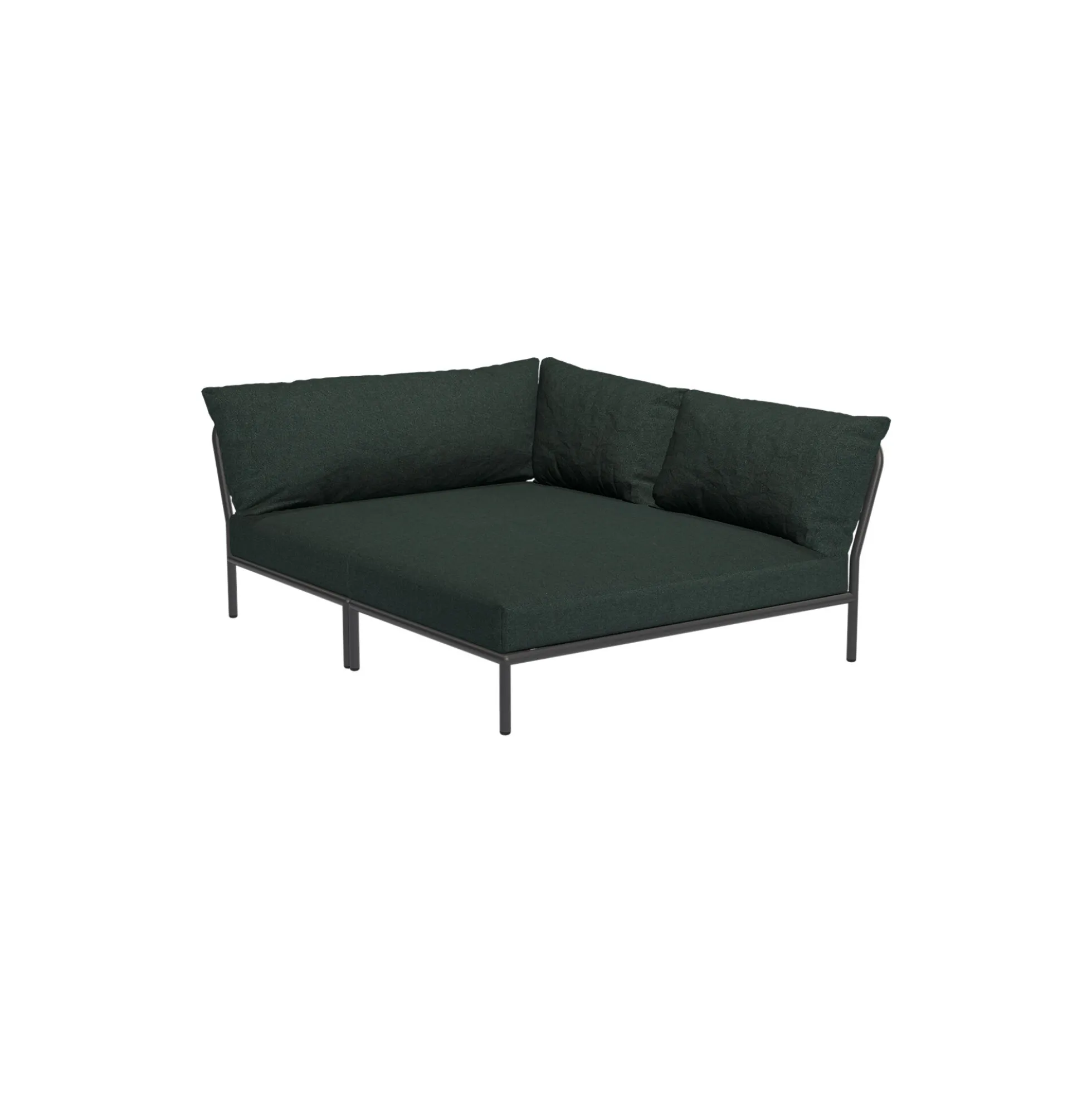 LEVEL2 Cozy højrevendt loungesofa, Sunbrella Heritage alpine
