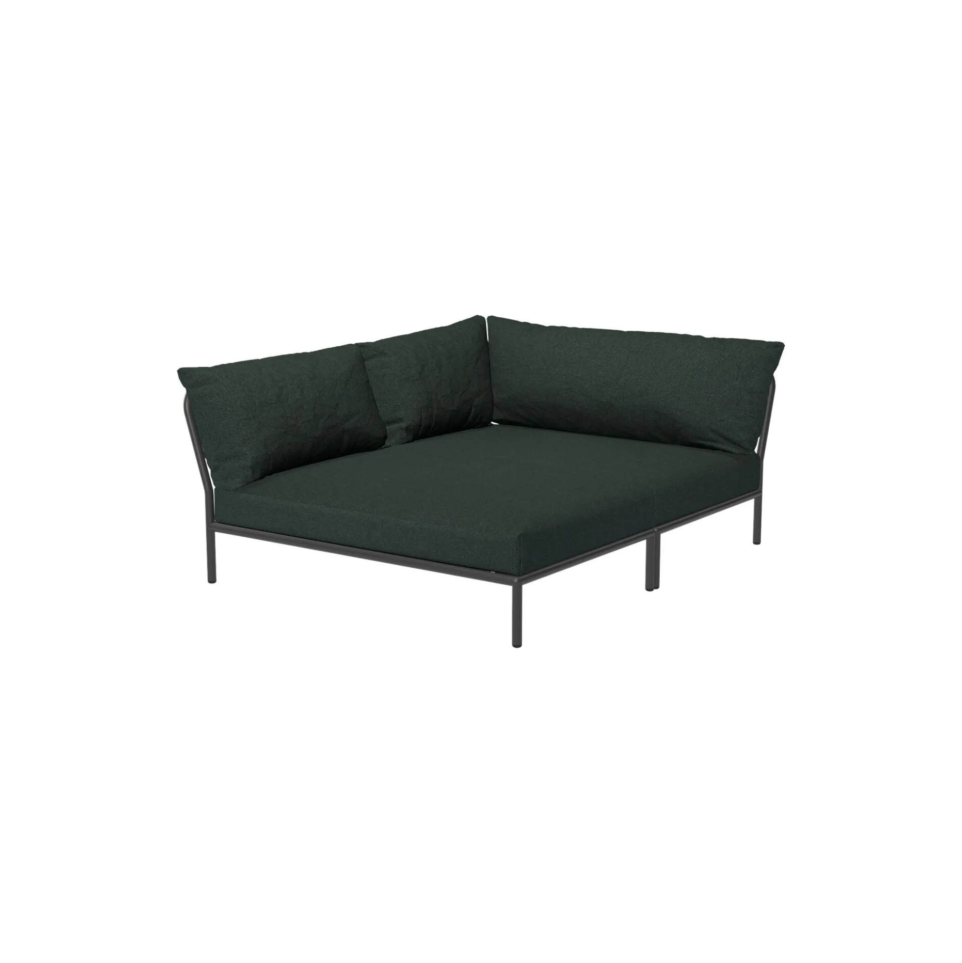 LEVEL2 Cozy venstrevendt loungesofa, Sunbrella Heritage alpine