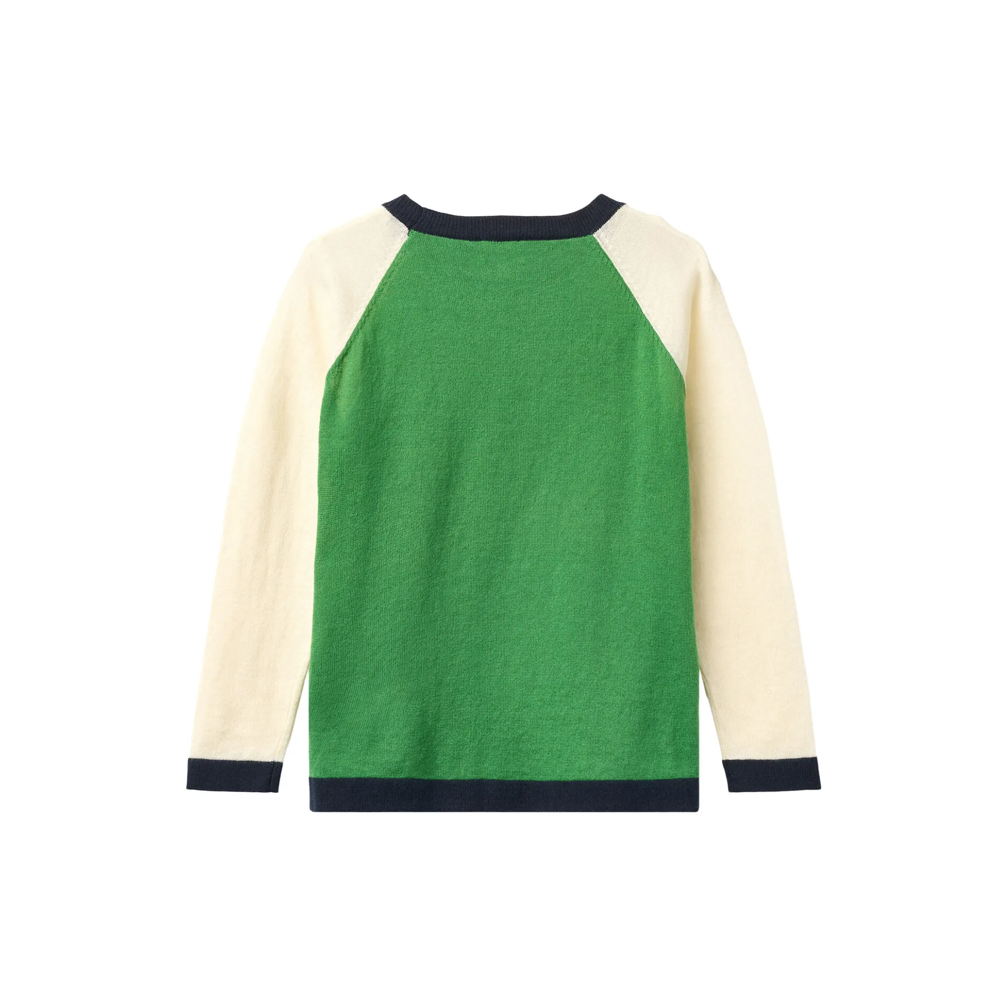 Light Knitted Color Block T-Shirt LS