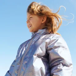 Lightweight Puffer Jacket Ullu, silver sky flower