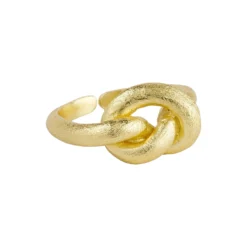 Lilou big knot ring, forgyldt
