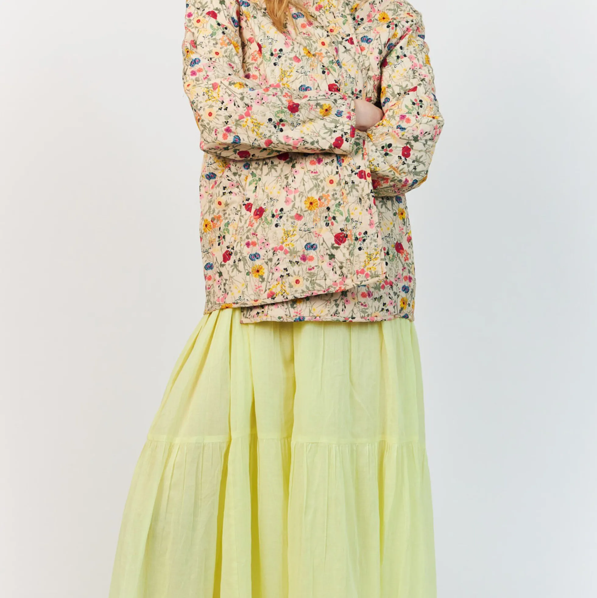 LilyLL Quilted Jacket LS, flower print
