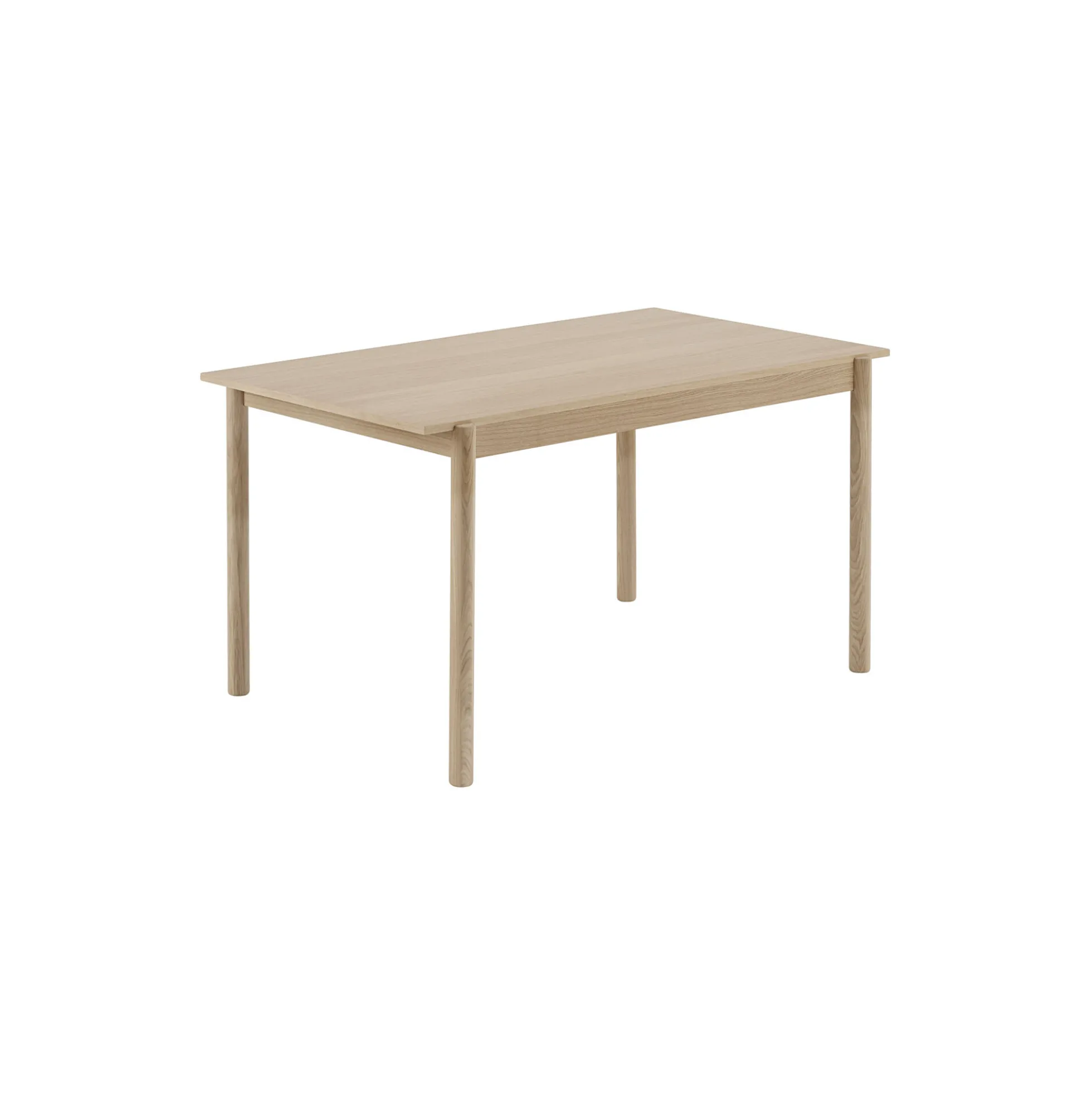 Linear Wood Table, oak veneer/oak