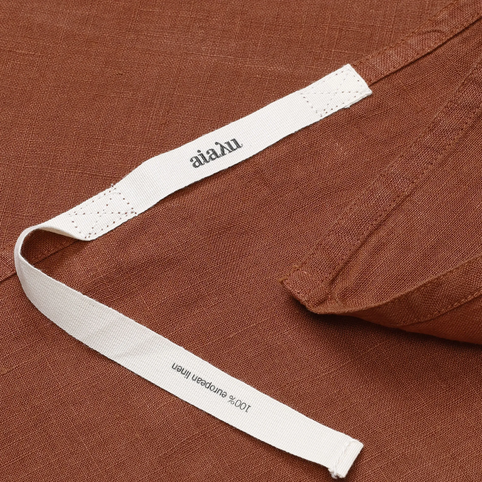 Linen Kitchen Towel, terracotta