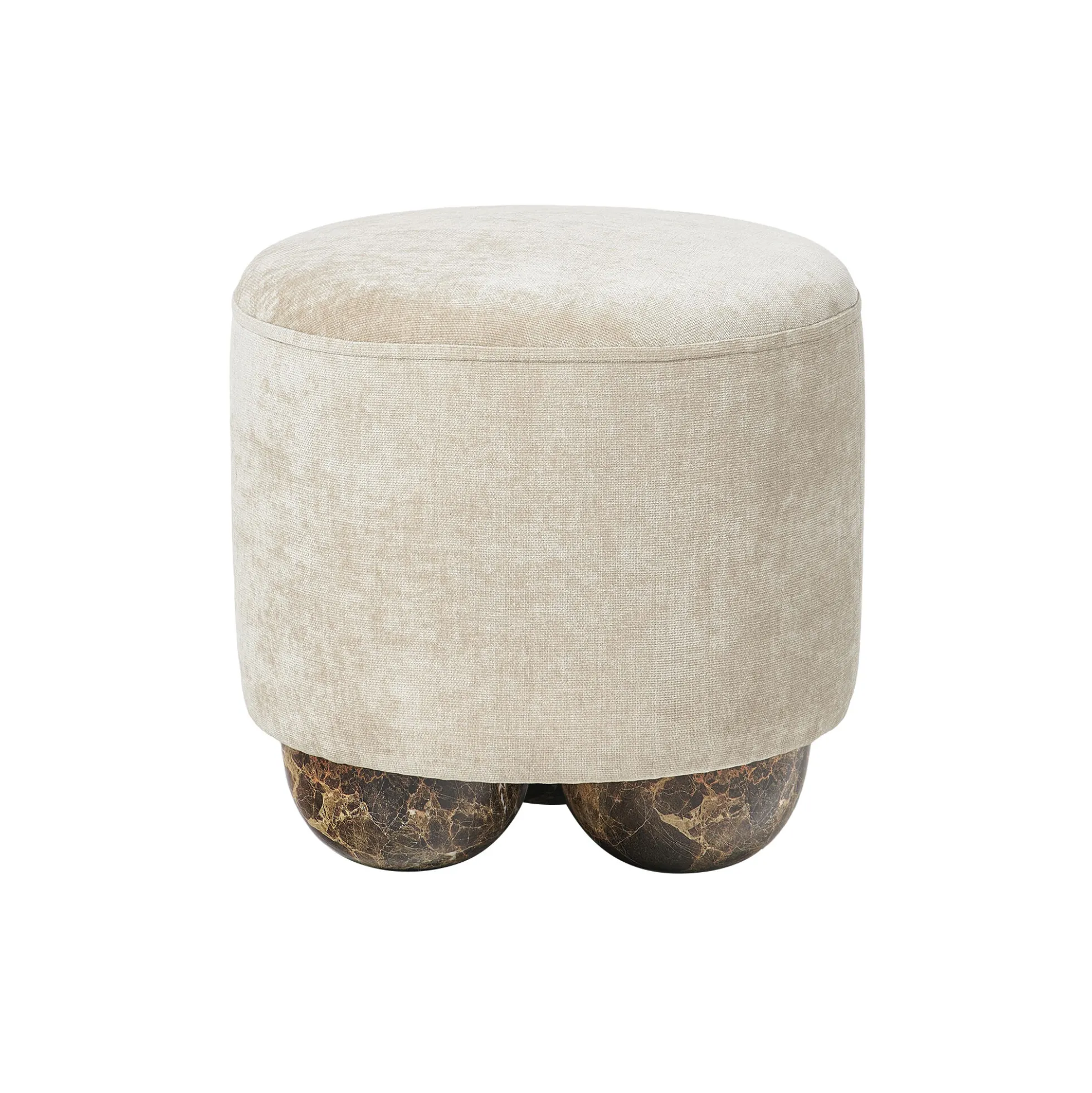 Lino Pouf, beige/light brown