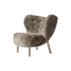 Little Petra VB1 loungestol & fodskammel ATD1, Sahara/olieret eg