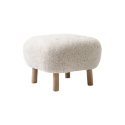 Little Petra VB1 loungestol & fodskammel ATD1, Moonlight/olieret eg