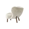 Little Petra VB1 loungestol, Moonlight/olieret valnød