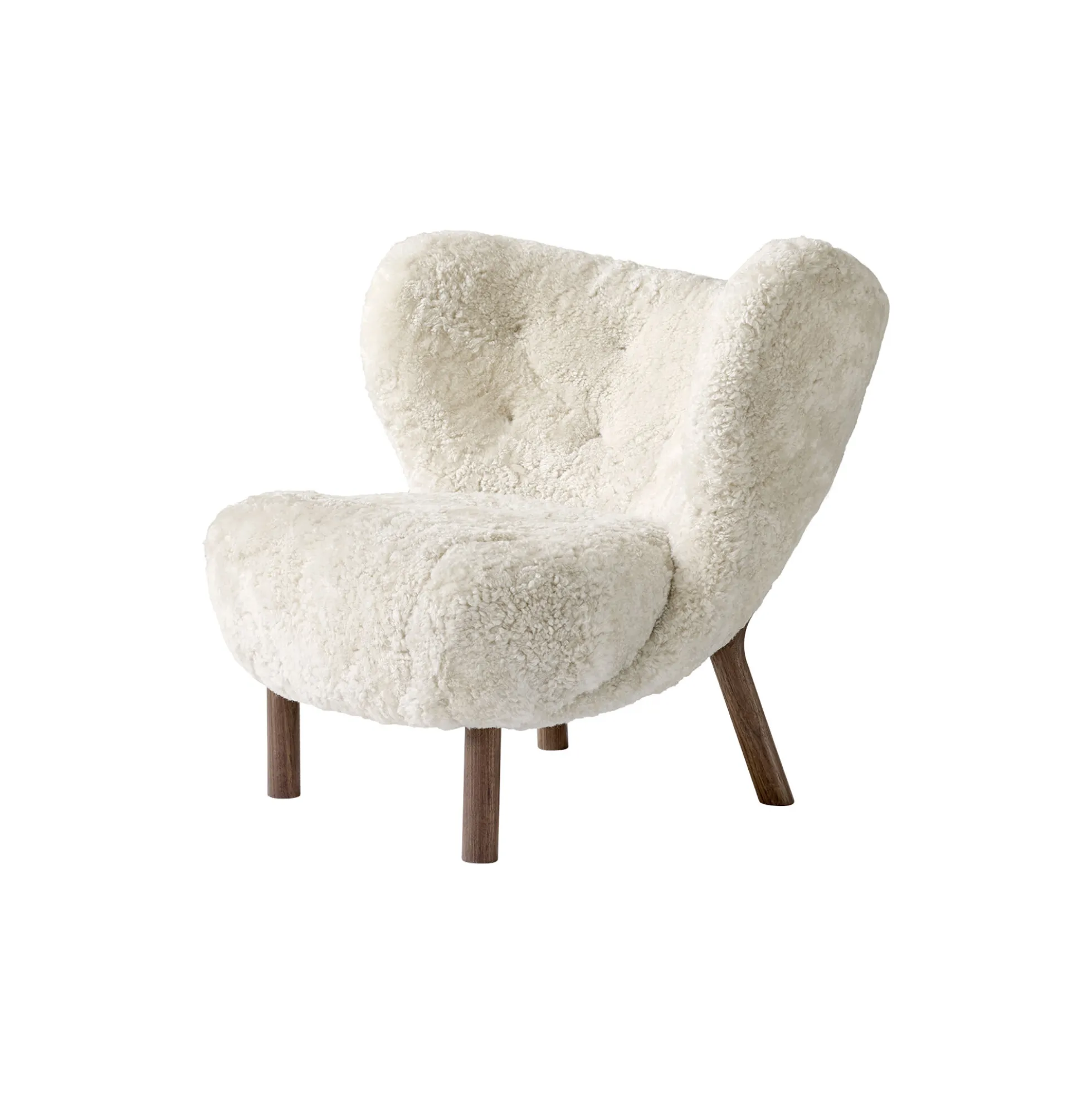Little Petra VB1 loungestol, Moonlight/olieret valnød