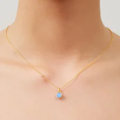 Little Prime Vedhæng, gold/royal blue
