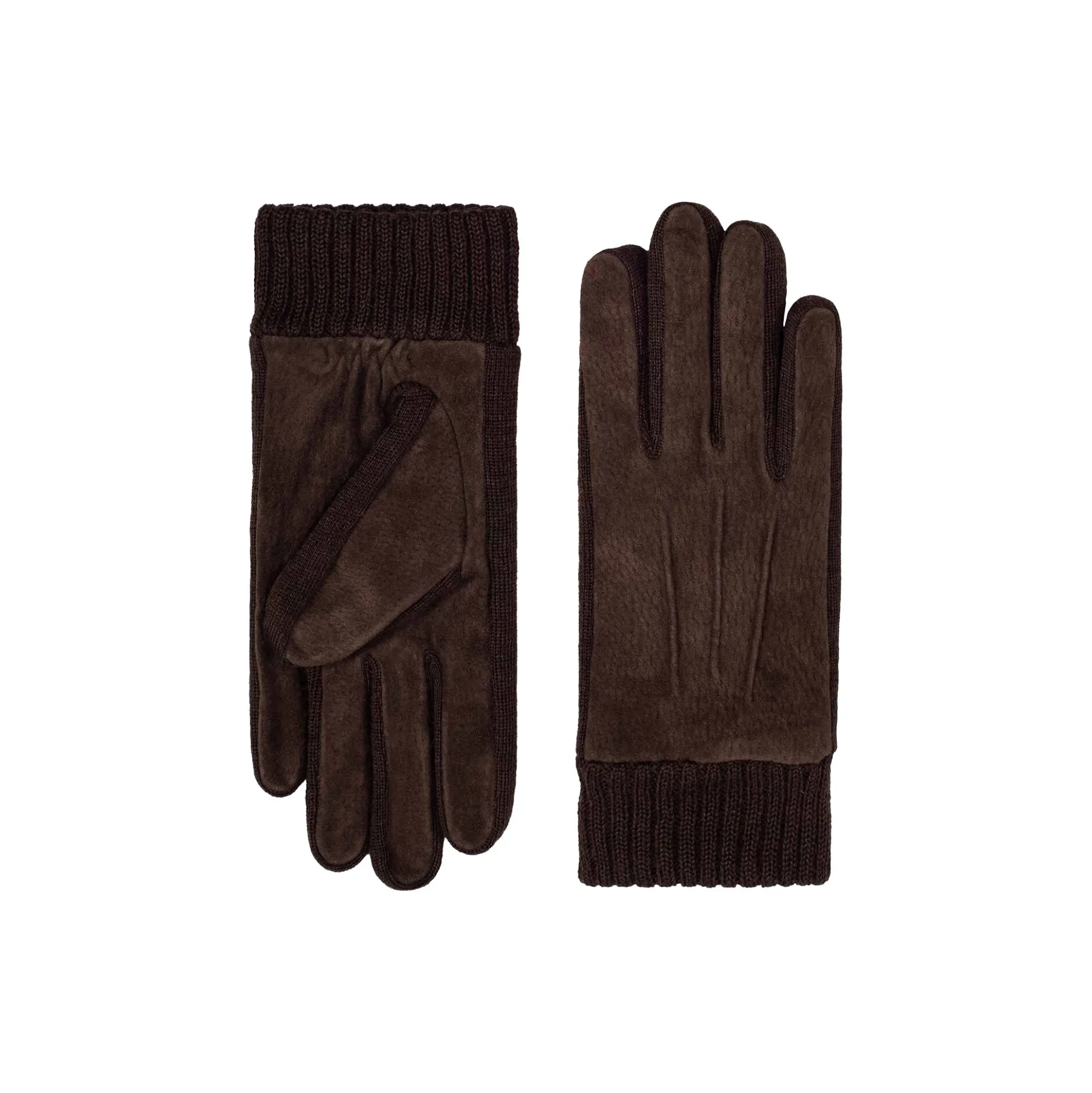 Liv læderhandske, dark brown