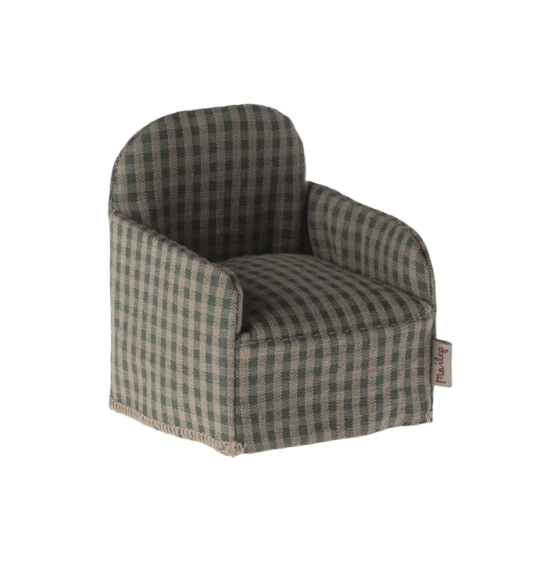 Lænestol til mus, green checker