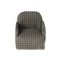 Lænestol til mus, green checker