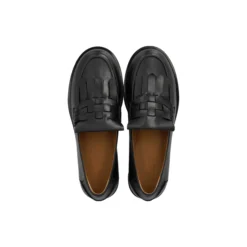Loafer with braid detail, black