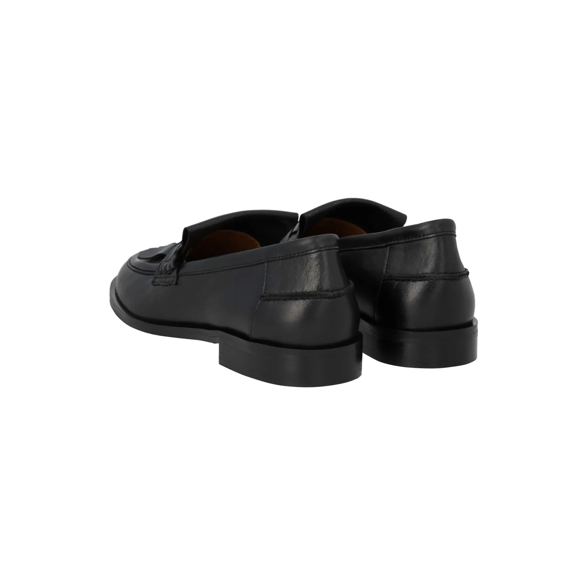 Loafer with braid detail, black