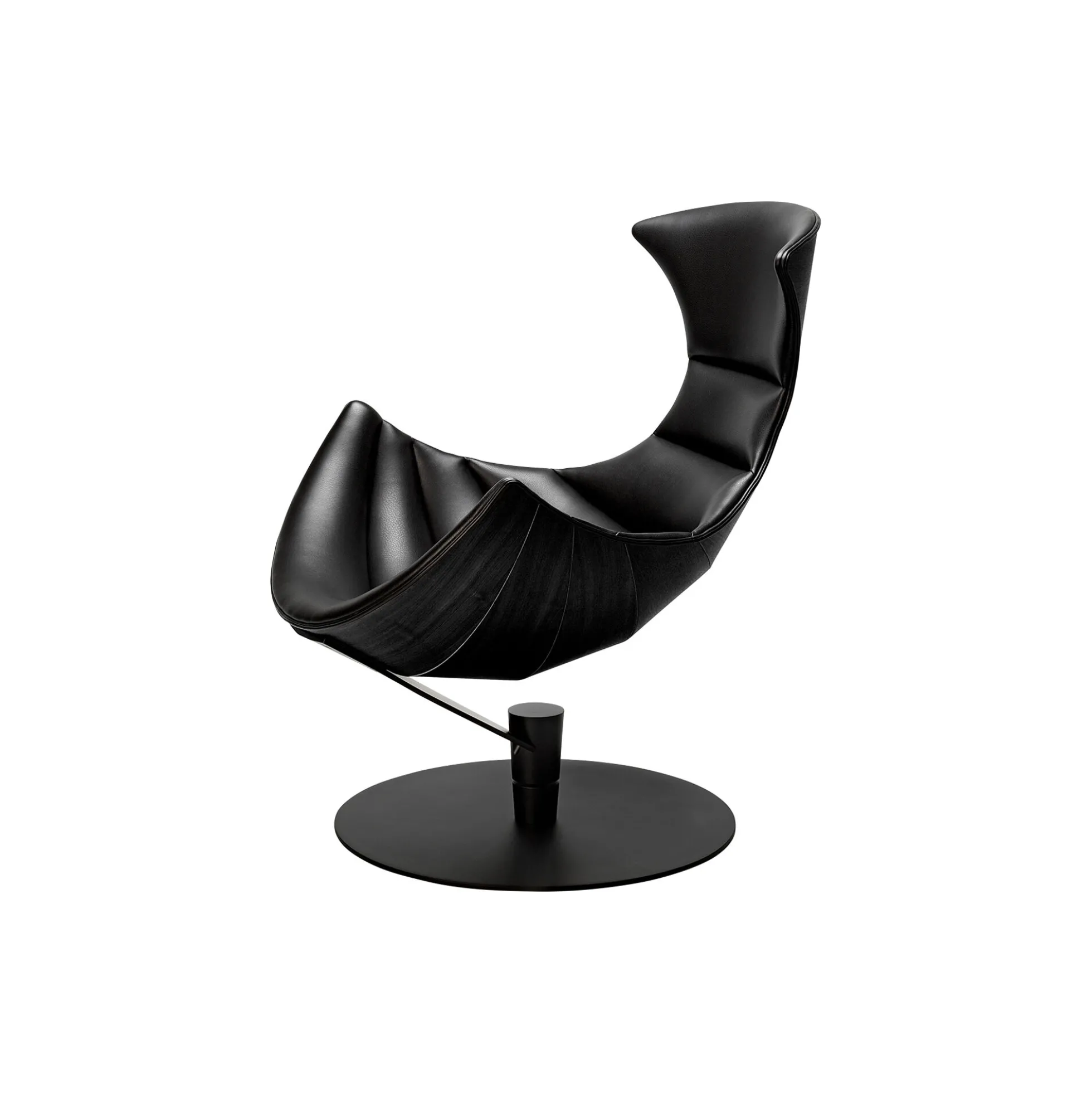 Lobster Chair loungestol, sort eg/sort