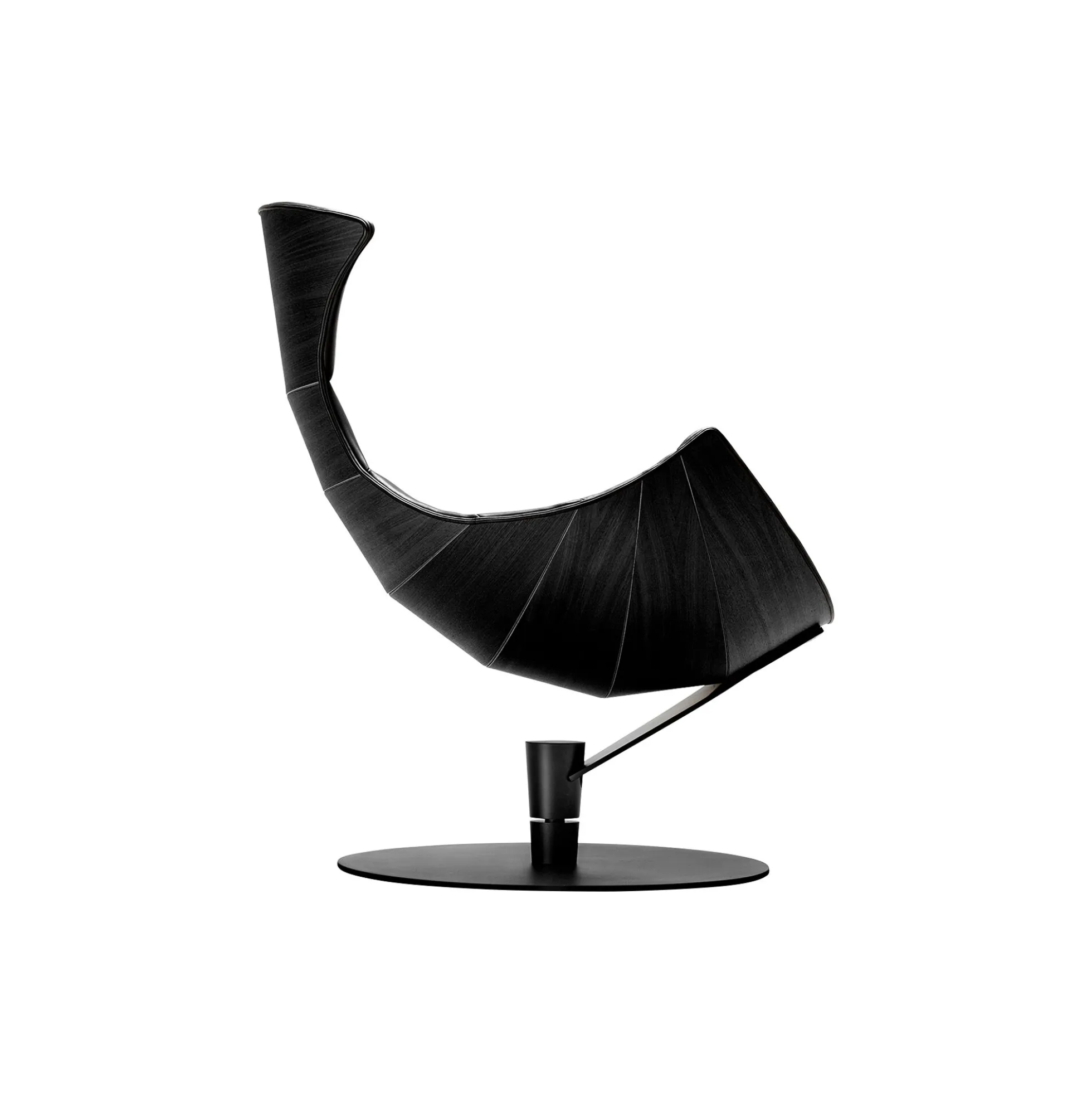 Lobster Chair loungestol, sort eg/sort