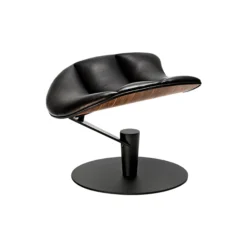 Lobster Chair loungestol, valnød/sort