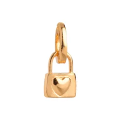 Locked Love Vedhæng, forgyldt