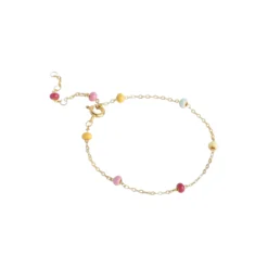 Lola Bold armbånd, guld/rainbow