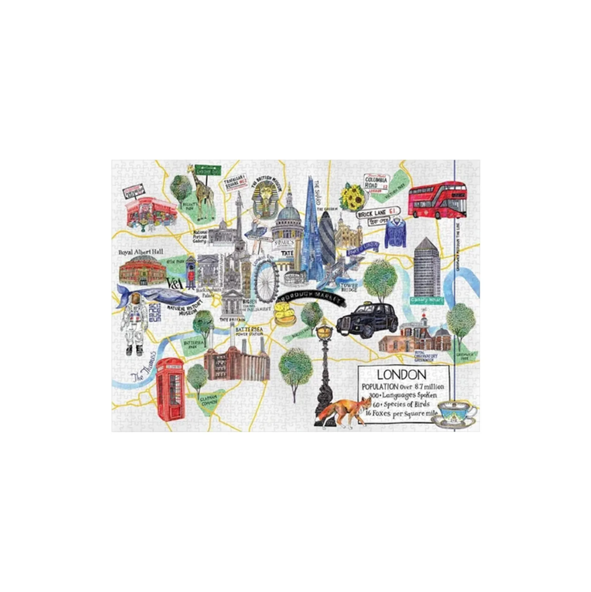London Map puslespil