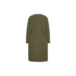 Long Quilted Jacket, olive night