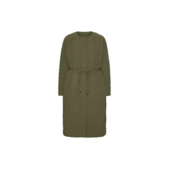 Long Quilted Jacket, olive night