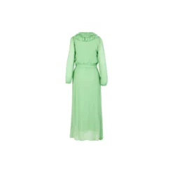 Long ruffle dress, mint