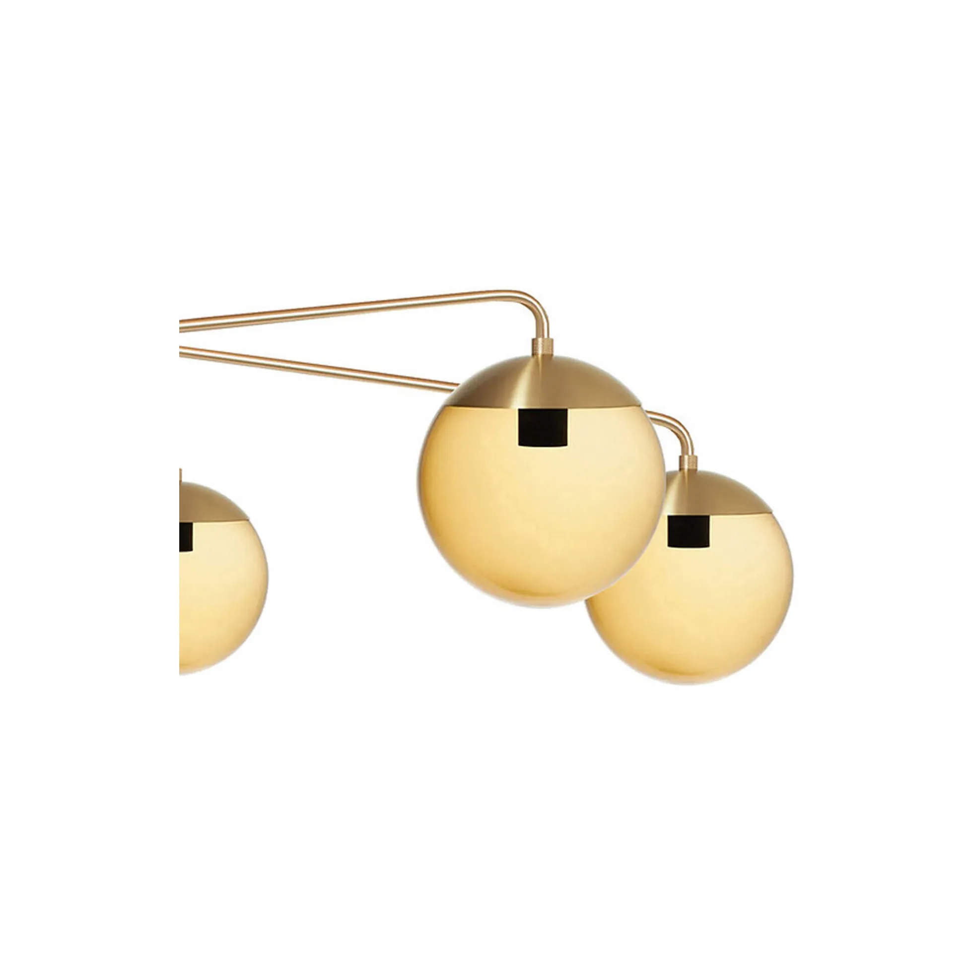 Lord Asymmetric Ceiling, brass/brown
