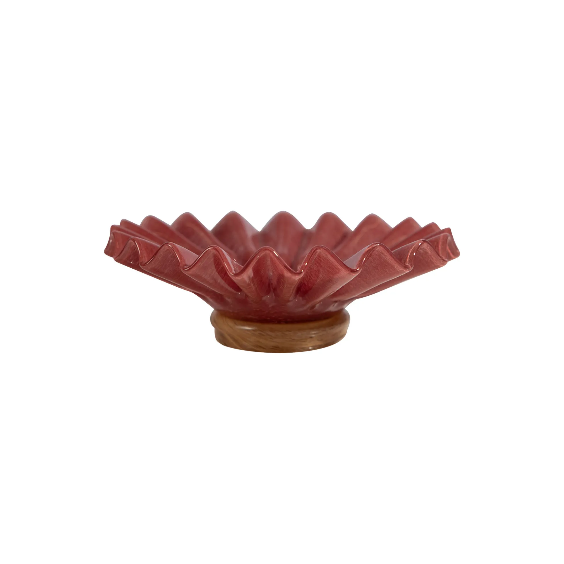 Lori Bowl, bordeaux/beige