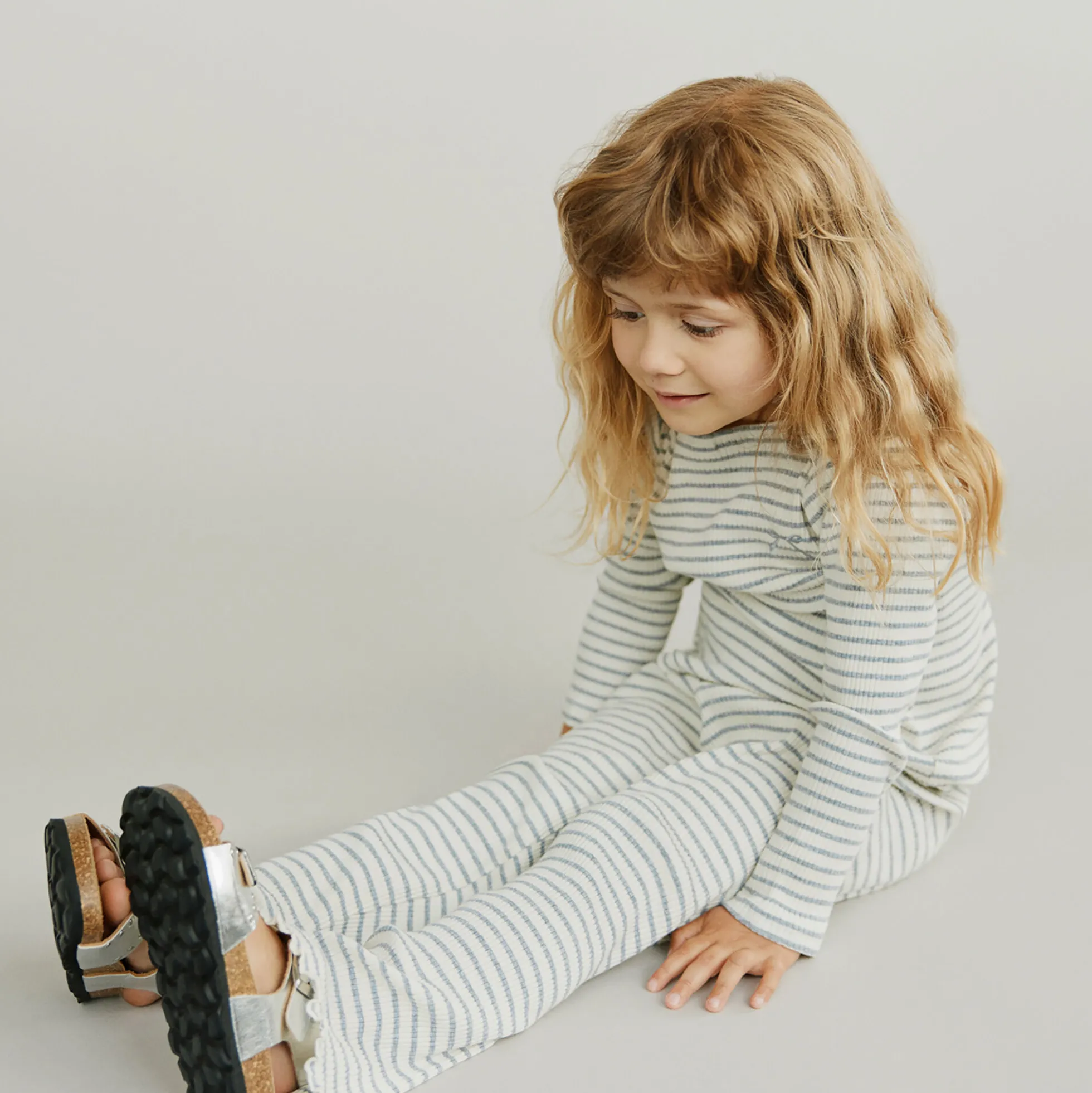LovaKB Trousers, grey striped