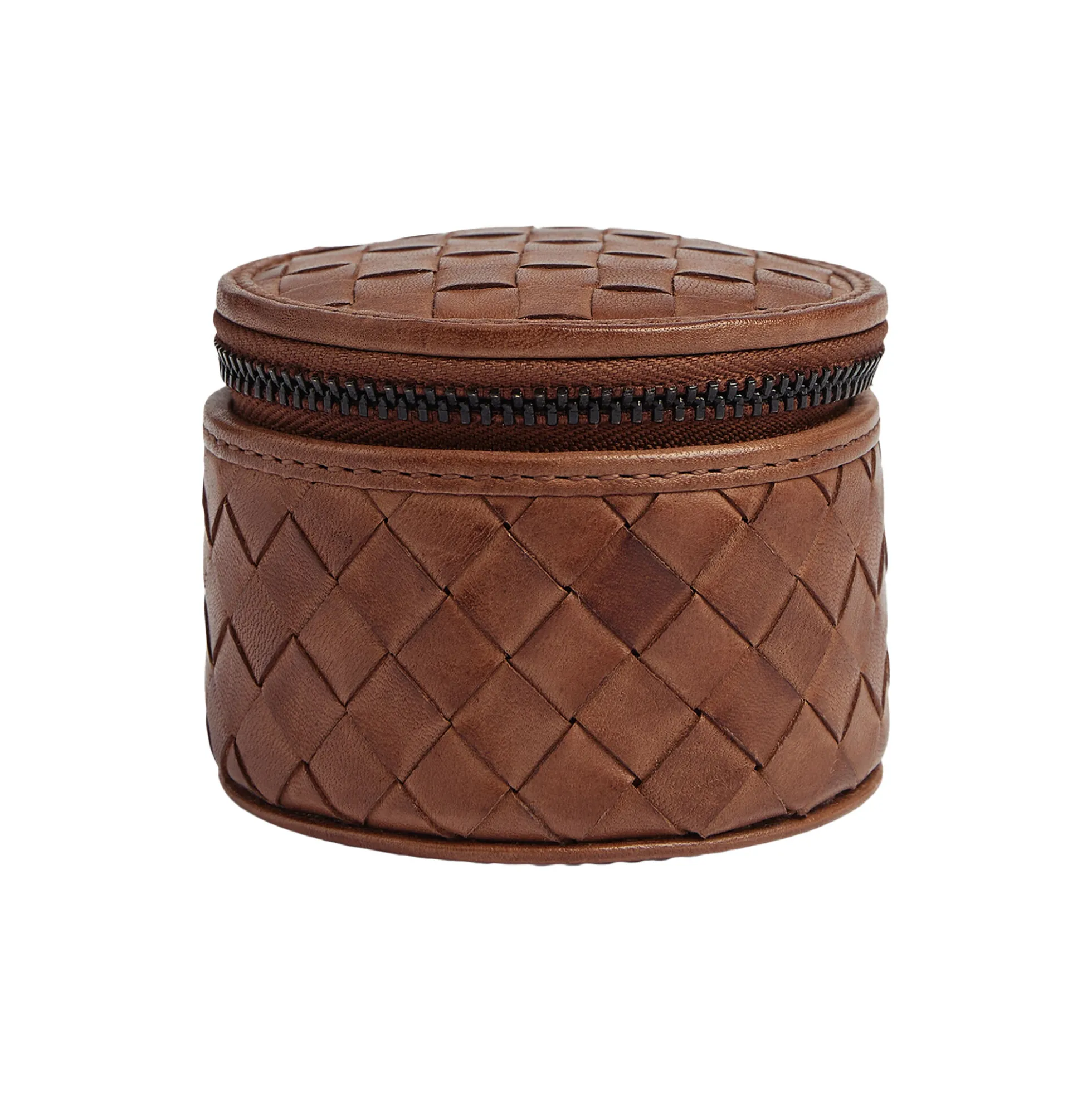 LovaMBG Jewelry Box S Weave, cognac