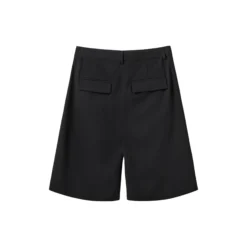 LUCIASW BERMUDA SUITING SHORTS, black