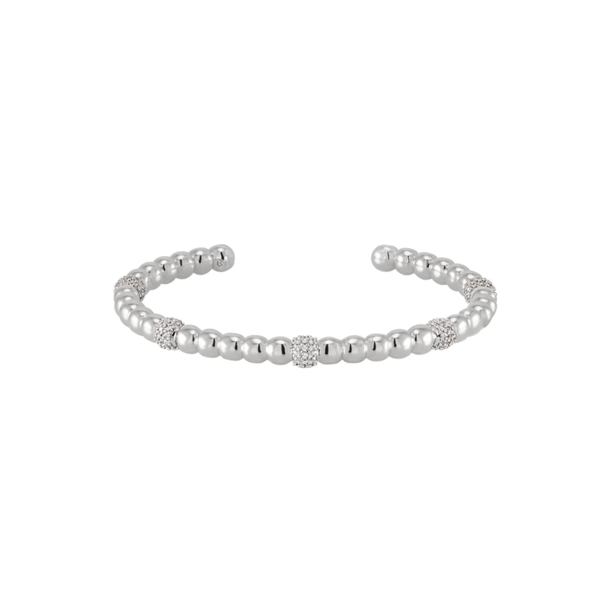 LUMI PEARL bracelet, rhodium white