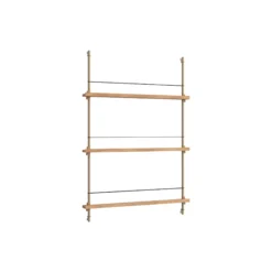 Magazine Shelving Medium, oak/warm grey