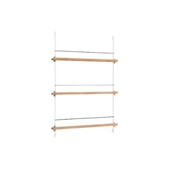 Magazine Shelving Medium, oak/white