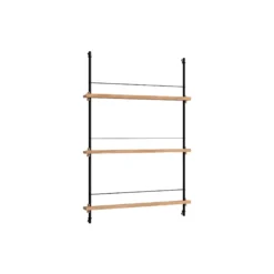 Magazine Shelving Medium, oak/black