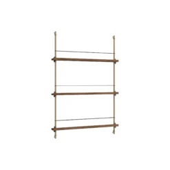 Magazine Shelving Medium, smoked oak/warm grey
