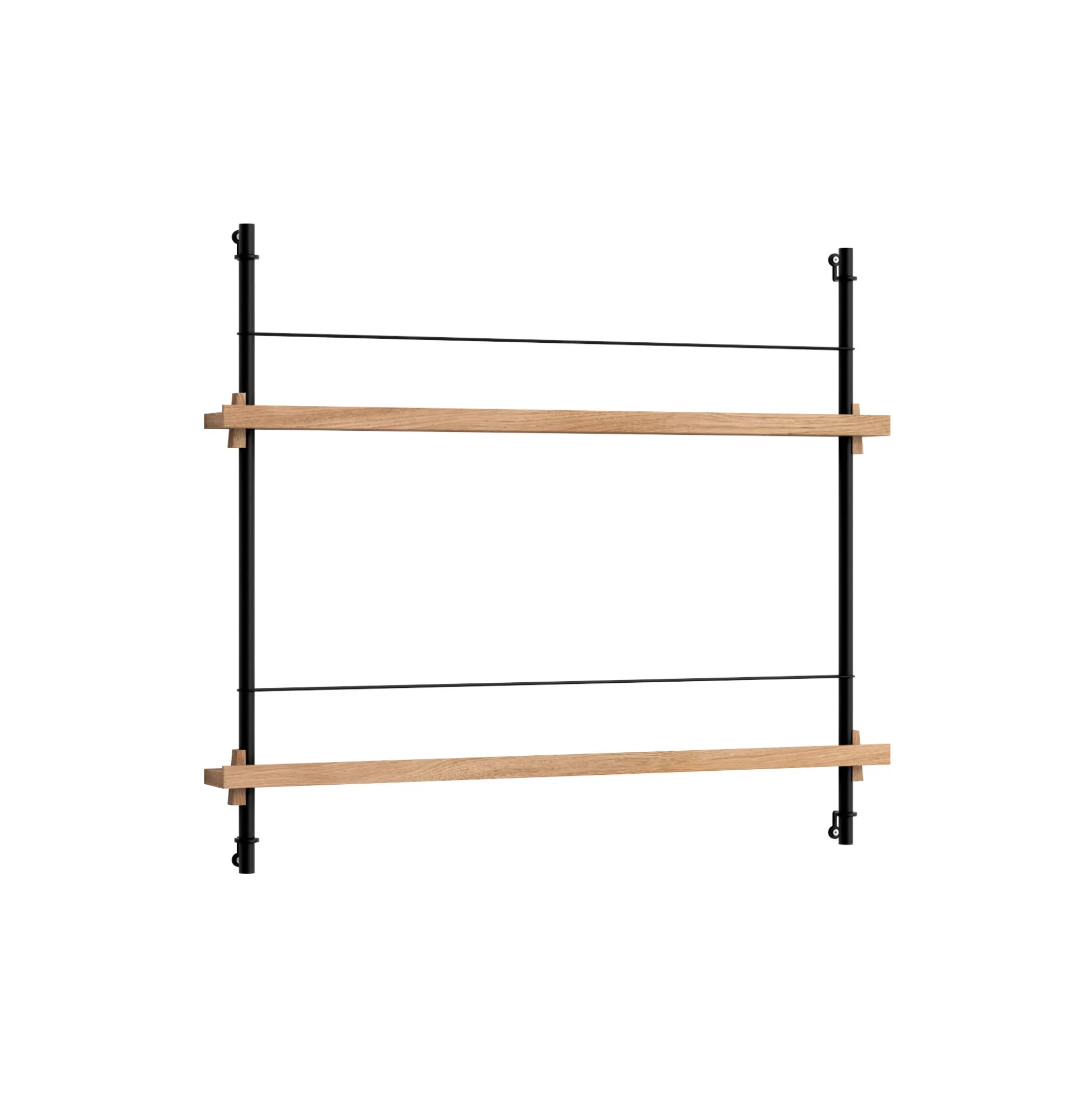 Magazine Shelving Small, oak/black