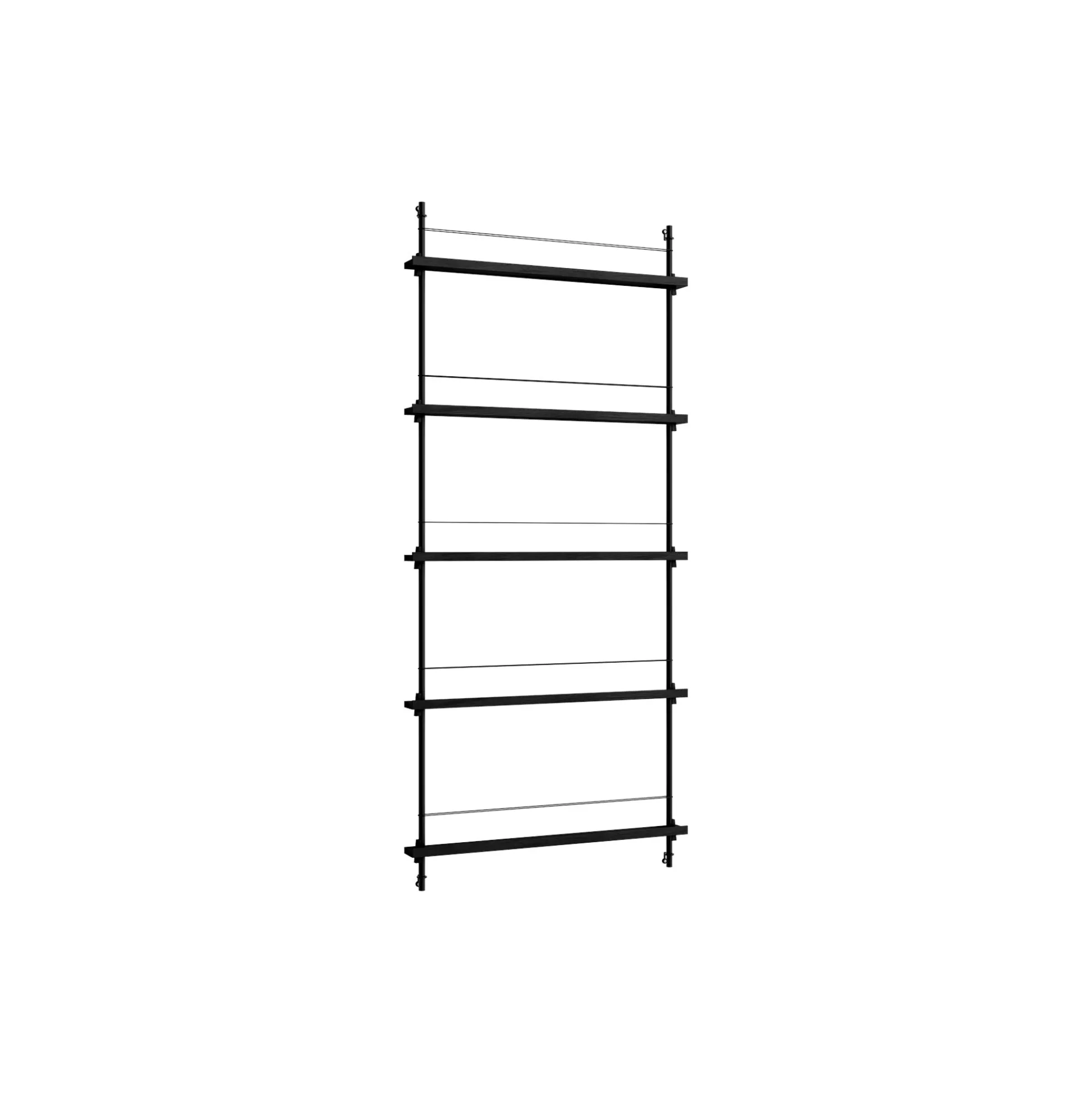 Magazine Shelving Tall, black/black