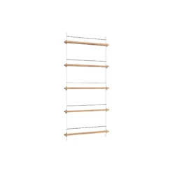 Magazine Shelving Tall, oak/white