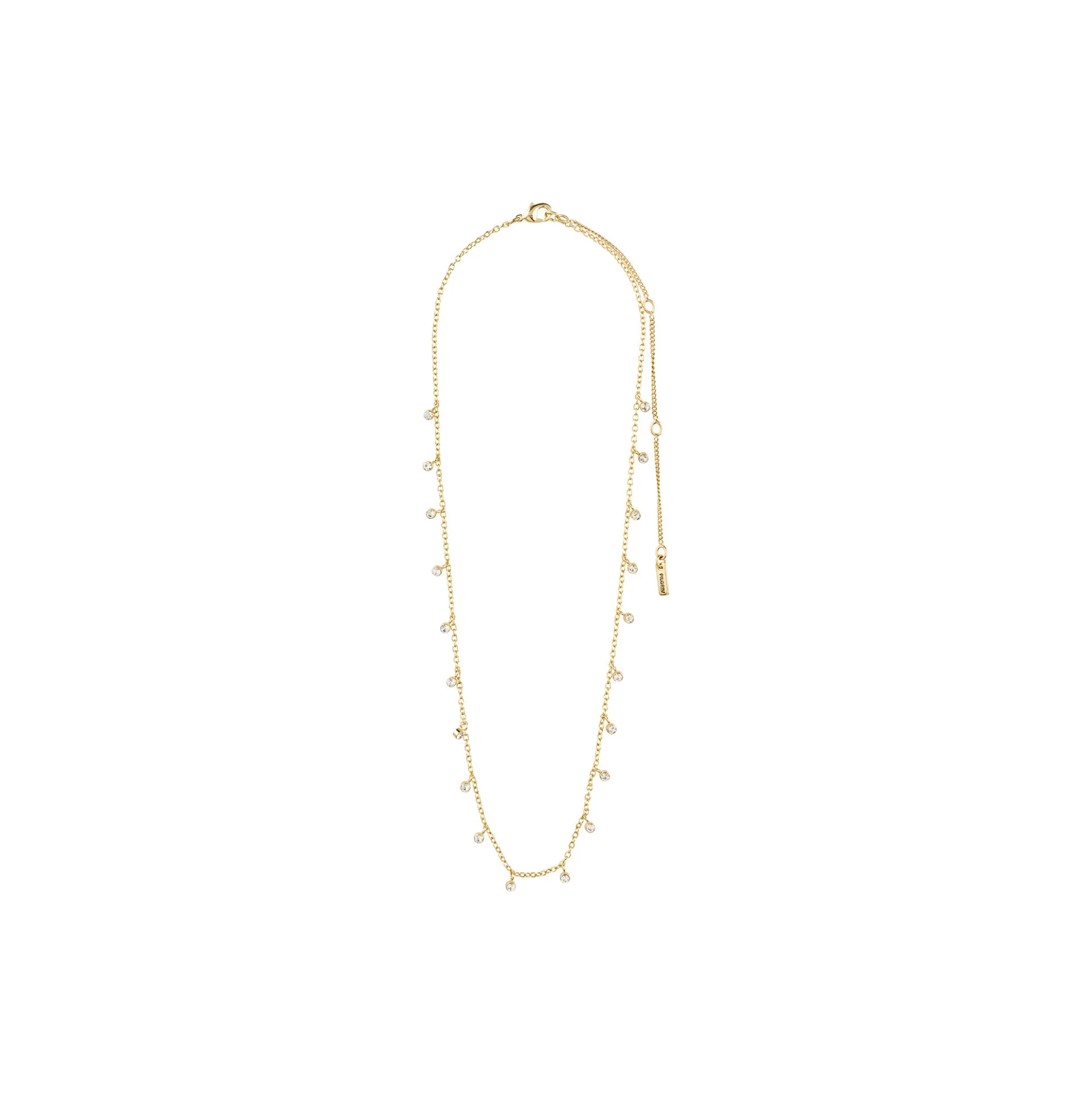 MAJA Crystal Multi Drops Armbånd, gold plated