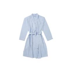 Margrethe Housecoat, vintage strib blå