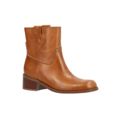 MARTINA LOW Ankle Boots, cognac
