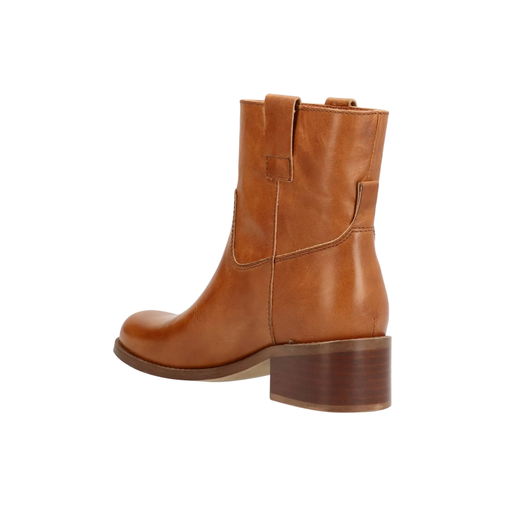 MARTINA LOW Ankle Boots, cognac