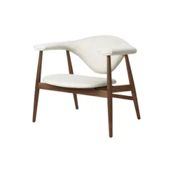 Masculo Lounge Chair, Plain 0026/oiled american walnut