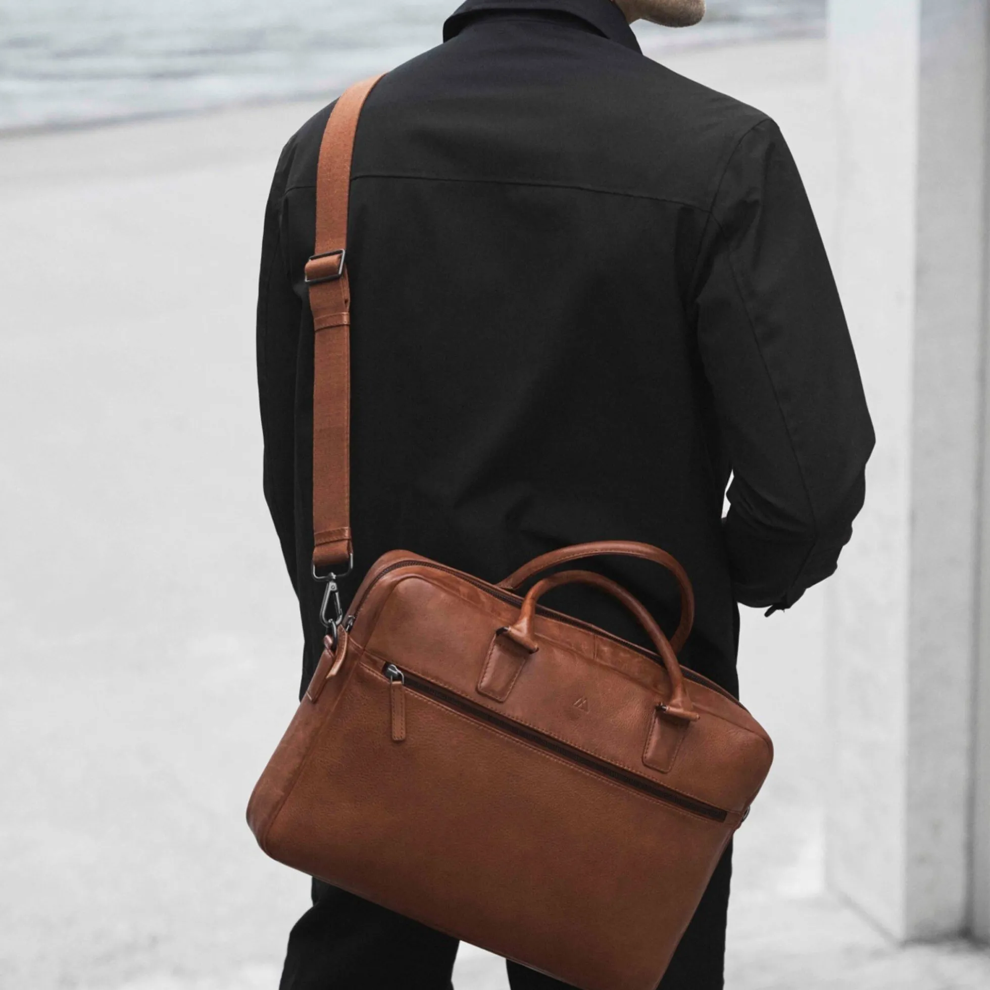 MasonMBG Laptop Bag, cognac