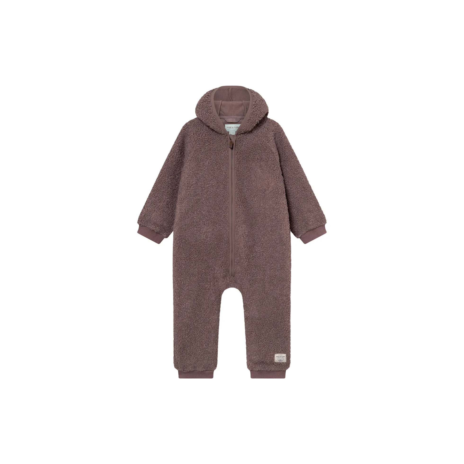 MATADEL Teddyfleece Jumpsuit, peppercorn plum